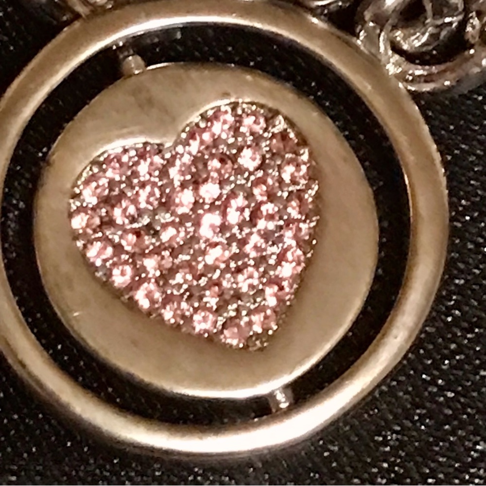 Truly Inspired-  heart valentine Swarovski silver plate pendant bracelet - Picture 4 of 8